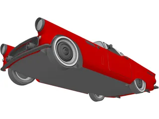 Ford Thunderbird (1955) 3D Model preview