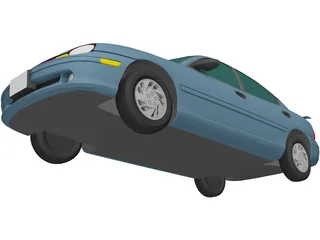 Dodge Neon (1994) 3D Model preview