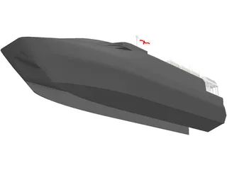 Catamaran 3D Model preview