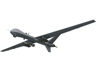 General Atomics MQ-9 Reaper UAV Drone 3D Model preview