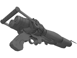 Caster Gun 3D Model preview