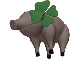 Pig 3D Model preview