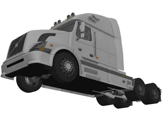 Volvo VNL-670 (2008) 3D Model preview