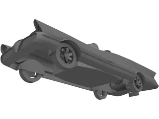 Batmobile (Circa 1966) 3D Model preview