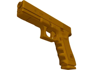 Glock 22 3D Model preview