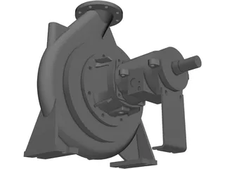 Water Pump 3D Model preview