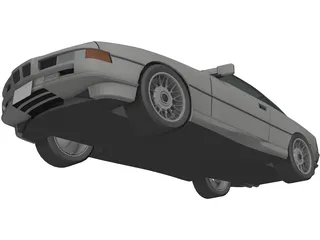 BMW 850i 3D Model preview