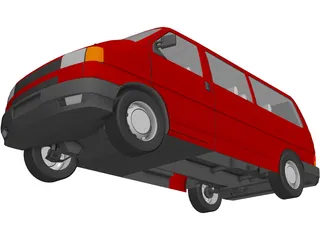 Volkswagen Transporter 3D Model preview