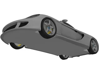 Porsche Carrera GT (2003) 3D Model preview