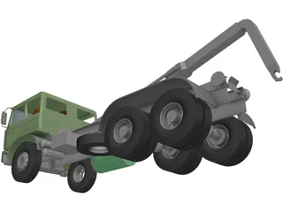 Renault VTL Truck 3D Model preview