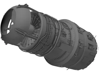 FZ Engine 3D Model preview