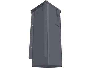 Plastic Mailbox 3D Model preview