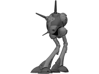 Zentraedi Battlepod 3D Model preview