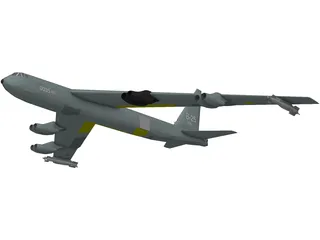 Boeing B-52 Stratofortress 3D Model preview