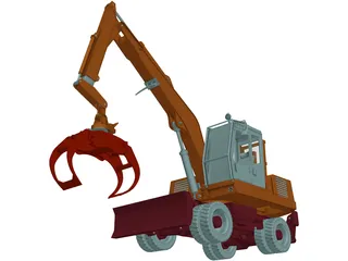 Minelli cm190 Excavator 3D Model preview