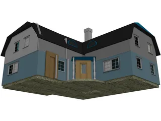 Country House 3D Model preview