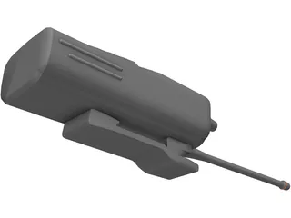 ICOM Handheld Radio Model F43 3D Model preview