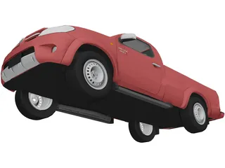 Toyota Hilux Regular Cab 3D Model preview