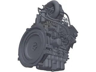 Isuzu 3CA1GZG01 Engine 3D Model preview