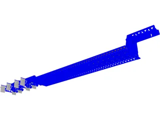 Heavy Duty Semi Trailer 3D Model preview