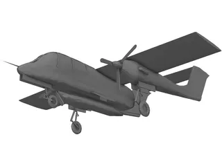 OV-10 3D Model preview