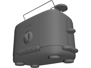Philips Toaster 3D Model preview