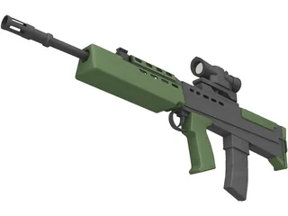 SA80 L85 Rifle 3D Model preview