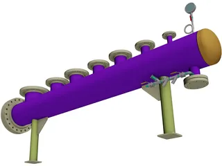 Steam Header 3D Model preview