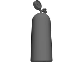 Nitrous Oxide Cilinder 3D Model preview