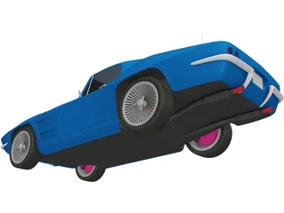 Chevrolet Corvette Stingray (1964) 3D Model preview