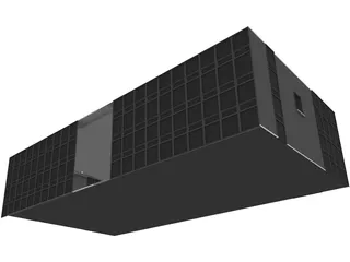Hangar Avions 3D Model preview