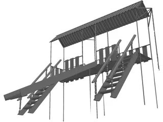 Children Playground 3D Model preview