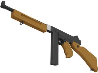 M1A1 Thompson 3D Model preview
