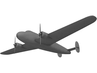 Lockheed L-10 Electra 3D Model preview