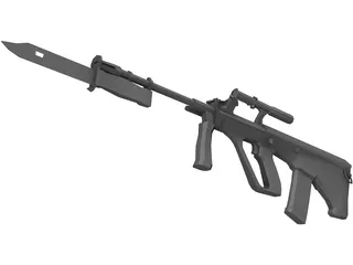 Steyr-Aug 3D Model preview