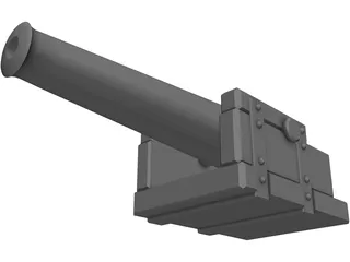 Cannon 3D Model preview