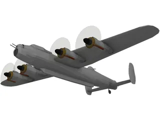 Avro Lancaster 3D Model preview