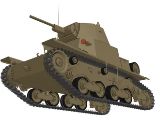 Fiat L6-40 3D Model preview