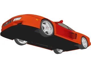 Ferrari Testarossa (1984) 3D Model preview