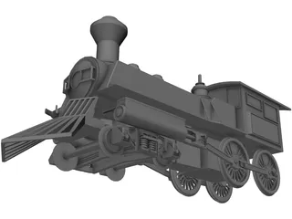 Steamtrain 3D Model preview