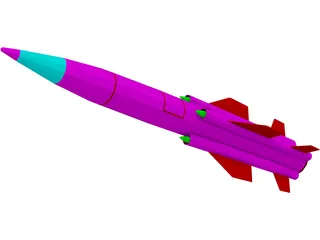 SSN-22 Sunburn (Soviet) 3D Model preview