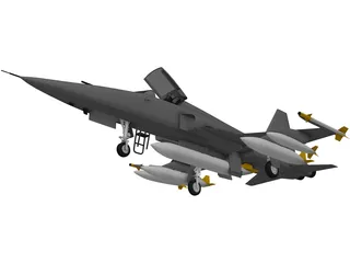 F-5E 3D Model preview