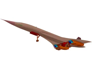 Concorde 3D Model preview