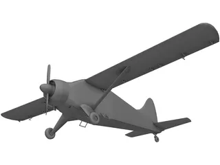 de Havilland Canada DHC-2 Beaver 3D Model preview