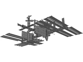 International Space Station 3D Model preview