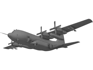 Lockheed AC-130U Spooky 3D Model preview