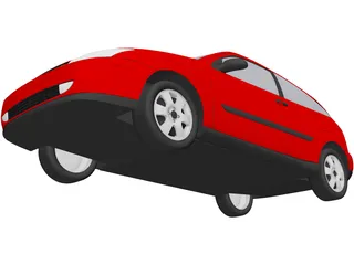 Ford Focus (2000) 3D Model preview
