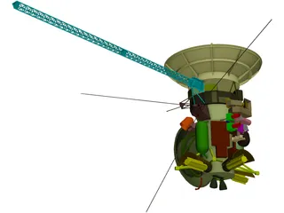 Cassini Satellite 3D Model preview