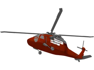 Sikorsky UH-60 Black Hawk 3D Model preview