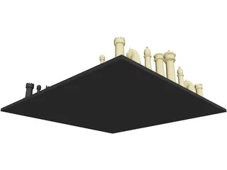 Chess Set 3D Model preview